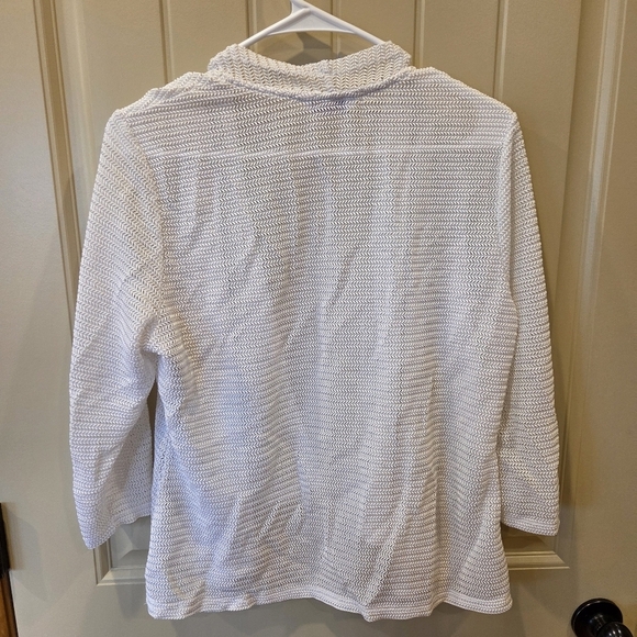 ‼️3/$30‼️Allison Daley 3/4 Sleeve Cardigan Open Front Spring Medium Petitie - Picture 8 of 11